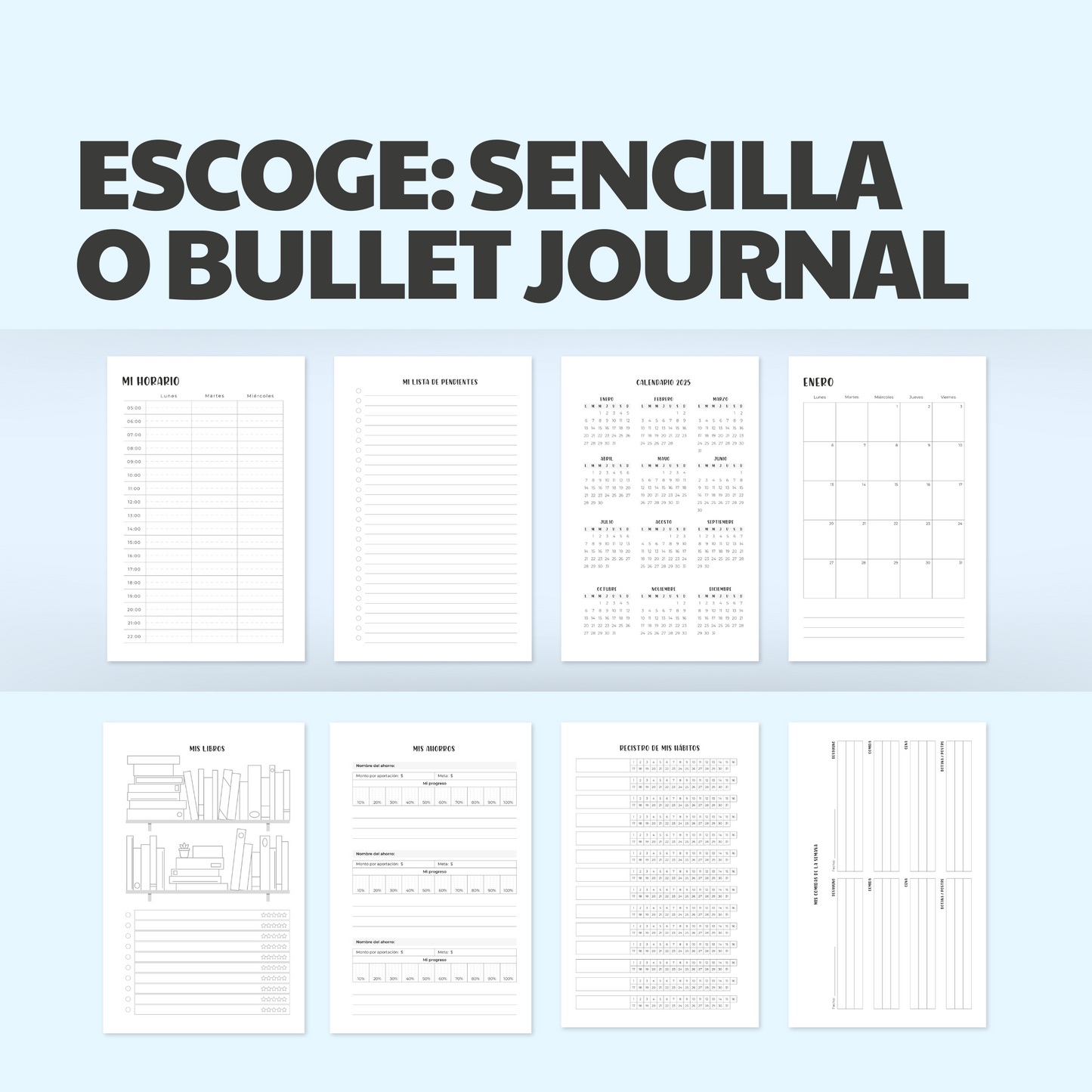 Agenda Loni 2025 - Formato semanal